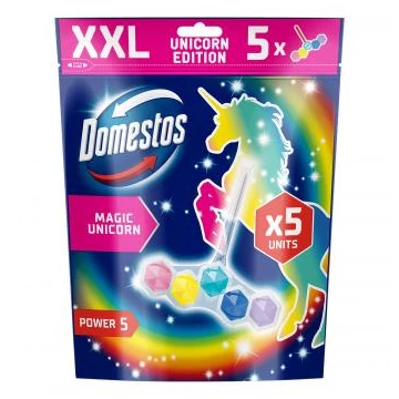 Domestos Power5 WC frissítő blokk Magic unicorn 5*50 g