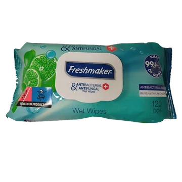 Freshmaker Antibakteriális nedves törlőkendő 120 lapos