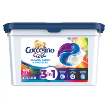 Coccolino Care Color 3in1 mosókapszula 18 mosás 486 gr