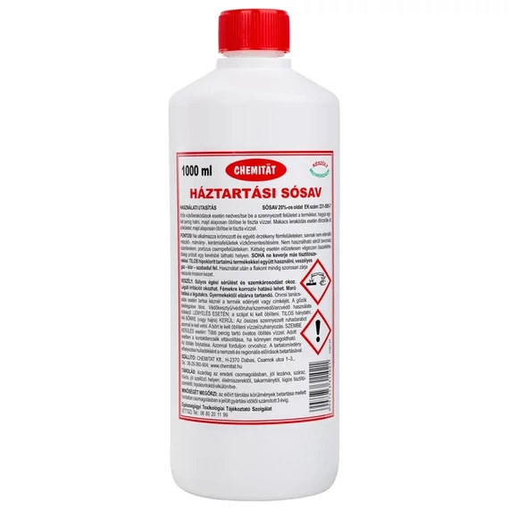 Chemitat sósav 1000 ml (A termék futárszolgálattal nem szállítható!)